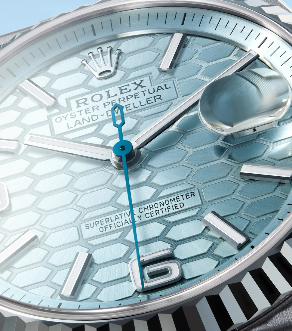 Rolex new watches 2025 the Land Dweller at Rolex Boutique Detroit.